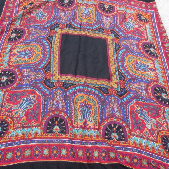 Chance Encounters Scarf Women's Floral print 100% Rayon Fall Soft MADE IN ITALY - Picture 2 of 8
